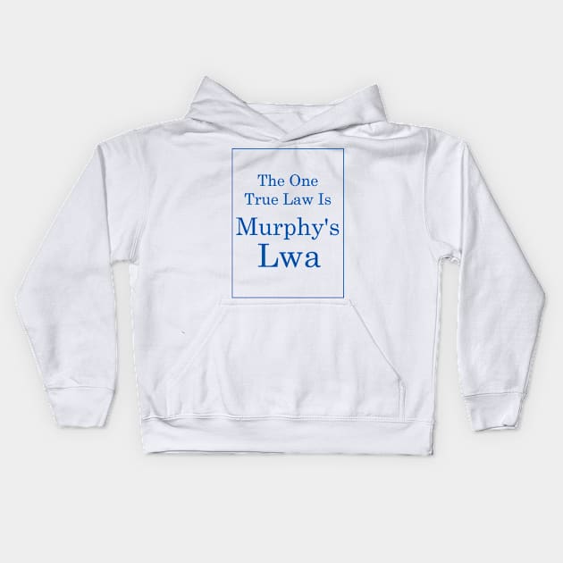 Murphy's Lwa (Royal Blue Text) Kids Hoodie by TimH